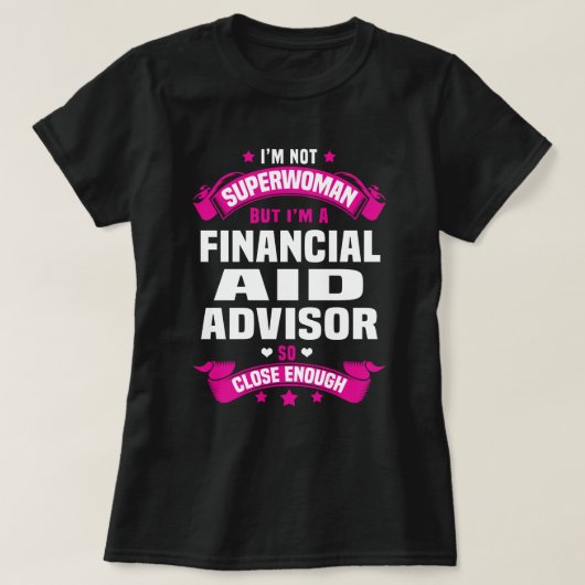 T-shirt Conseiller en aide financière (Design devant)