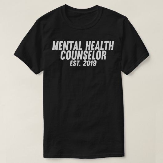 T-shirt Conseiller en santé mentale Diplôme (Design devant)