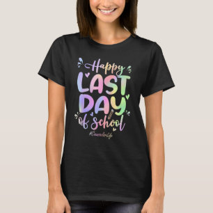 T-shirt Conseiller Joyeux Dernier Jour De L'École Tie Dye