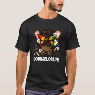 T-shirt Conseiller noir de vie Conseillers afro-américains