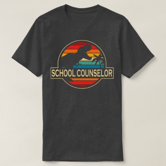 T-shirt Conseiller scolaire Dinosaur (Design devant)