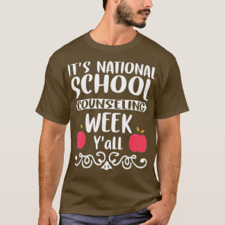 T-shirt Conseiller scolaire Funny National School Counseli