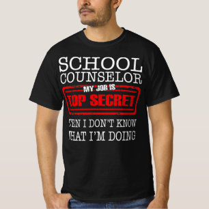 T-shirt Conseiller Scolaire Mon Travail Est Très Secret