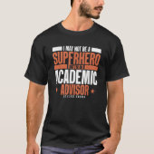 T-shirt Conseiller universitaire Superhero Funny Conseille (Devant)