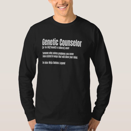 T-shirt Conseillère en génétique Noun Conseillère en génét (Devant)
