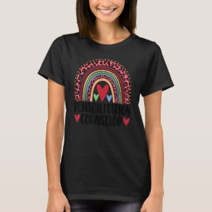 T-shirt Conseillère en réadaptation Femmes Leopard Rainbow