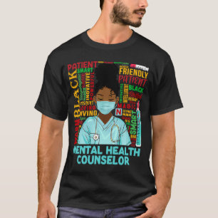 T-shirt Conseillère en santé mentale Femmes africaines His