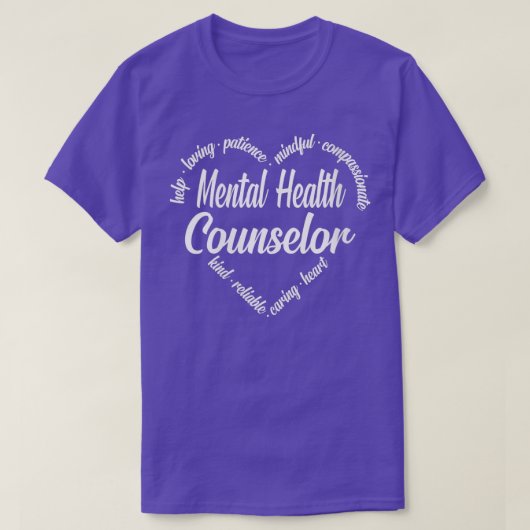 T-shirt Conseillère en santé mentale pour les femmes Mur M (Design devant)