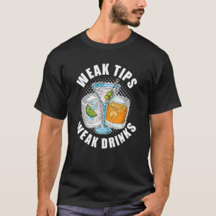 T-shirt Conseils Faibles Boissons Faible Serveur Restauran