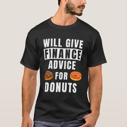 T-shirt Conseils Financiers Pour Donuts Banque Investir Ba (Devant)