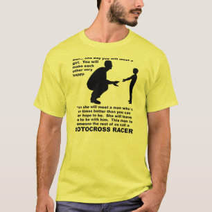 T-shirt Conseils Paternels Course de Moto Cross Dirt Bike