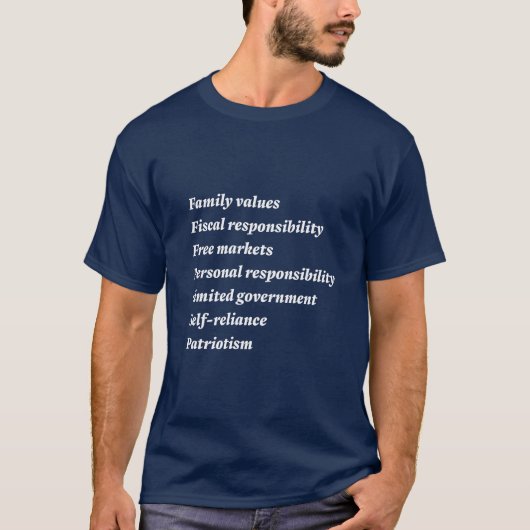 T-shirt conservateur (Devant)