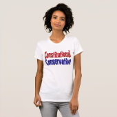 T-shirt Conservateur constitutionnel (Devant entier)