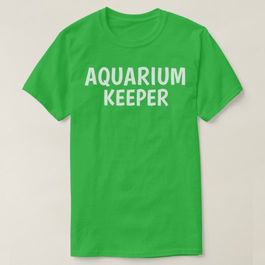 T-SHIRT CONSERVATEUR D'AQUARIUM (Design devant)