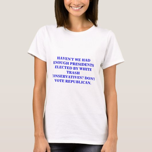 T-SHIRT CONSERVATEURS DE DÉCHETS BLANCS (Devant)