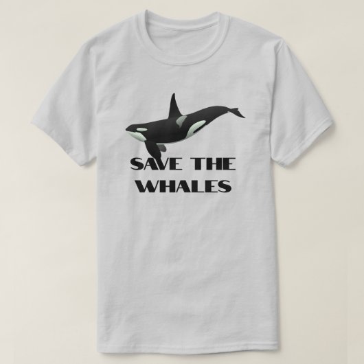 T-shirt Conservation de l'orque (Design devant)