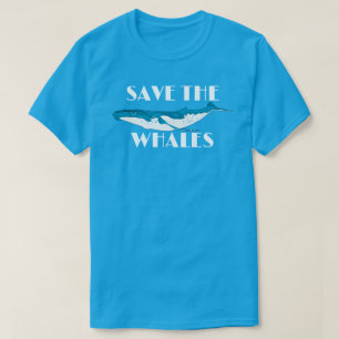 T-shirt Conservation des baleines bleues