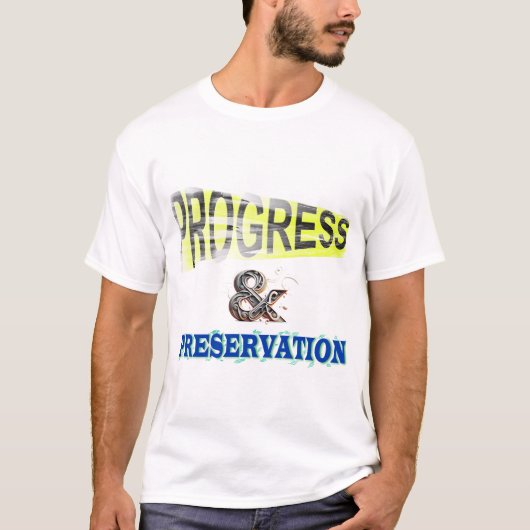T-shirt Conservation et progrès (Devant)