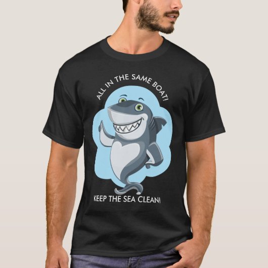 T-shirt Conservation Shark Say's (Devant)