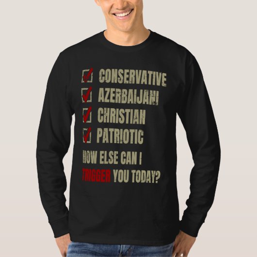 T-shirt Conservative Azerbaijani Christian Patriotic (Devant)