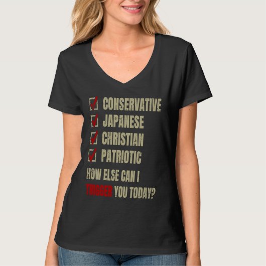 T-shirt Conservative Japanese Christian Patriotic (Devant)