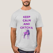 T-shirt Conserver Calme Purple Unicorn Unisex (Devant)