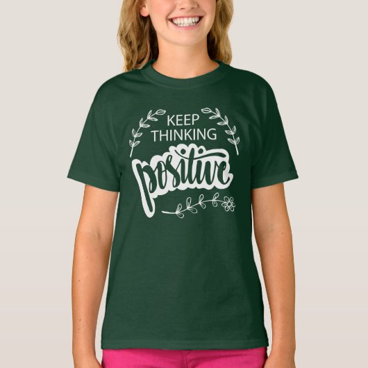 T-shirt Conserver la pensée positive (Devant)