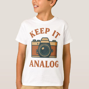 T-shirt Conserver l'analogique