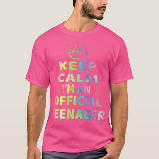 T-shirt Conserver le calme Anniversaire Officiel Design 13