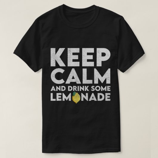 T-shirt Conserver Le Calme Boire Un Peu De Lemonade Été Ci (Design devant)