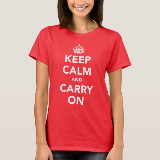 T-shirt Conserver le calme et continuer - Le design origin (Devant)