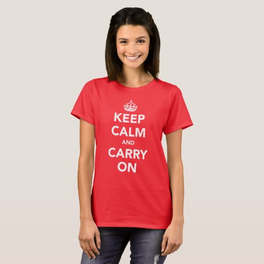 T-shirt Conserver le calme et continuer - Le design origin (Devant entier)
