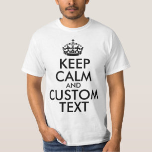 T-shirt Conserver le calme et créer votre propre faire ajo