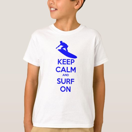 T-shirt Conserver le calme et le Surf (Devant)