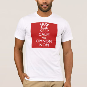 T-shirt Conserver le calme et OmNomNom