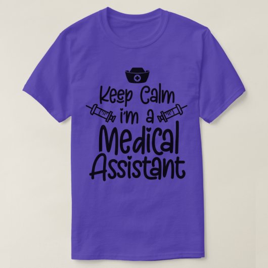 T-shirt Conserver Le Calme Ix27m Un Assistant Médicale 5 (Design devant)