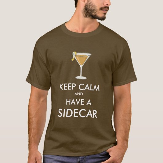 T-shirt Conserver le calme - Sidecar (Devant)