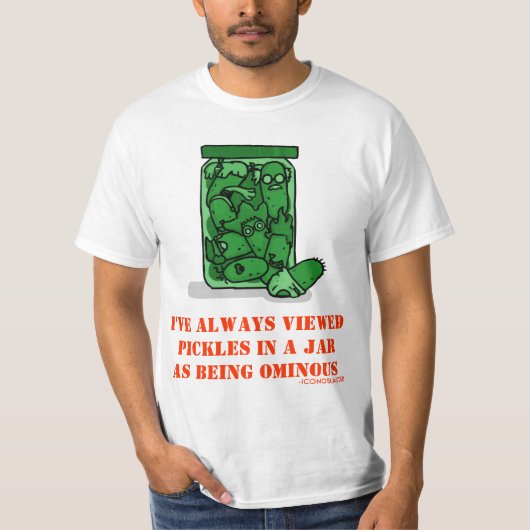 T-SHIRT CONSERVES AU VINAIGRE DANS UN POT - ICONOBLASTER (Devant)