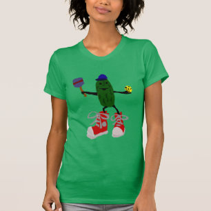 T-shirt Conserves au vinaigre drôles tenant Pickleball et