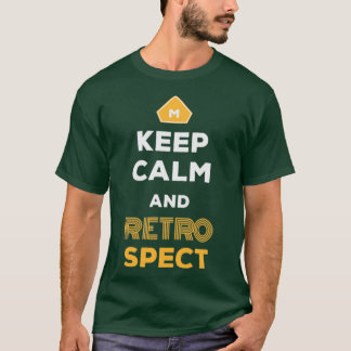 T-shirt Conservez Calm And Retrospect Retro Agile Scrum Ma
