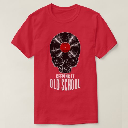 T-shirt Conservez-Le Vieux Enseignement Vinyl Record Colle (Design devant)