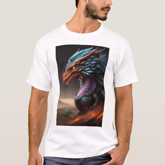 T-shirt Considérons quelque chose comme "T-shirt dragon my (Devant)