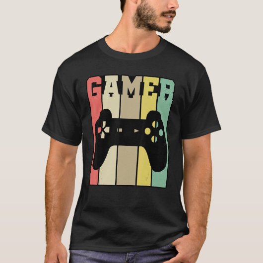 T-shirt Console de jeu vidéo graphique rétro (Devant)