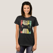 T-shirt Console de jeu vidéo rétro à graphismes (Devant entier)