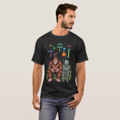 T-shirt Console de jeu vidéo Sasquatch extraterrestre Bigf (Devant entier)