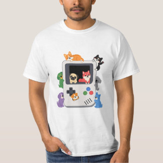 T-shirt console Game Boy rétro Chien Mignon