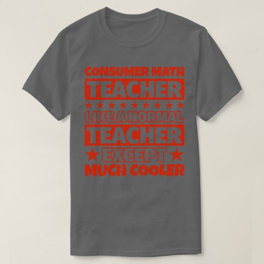 T-shirt Consommateur mathématiques cadeaux d'enseignant sa (Design devant)
