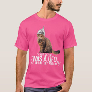 T-shirt Conspiration Cat Ufo Conspiration Théorie Aliens T