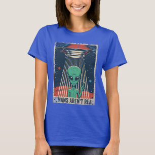 T-shirt Conspiration spatiale Alien amusante