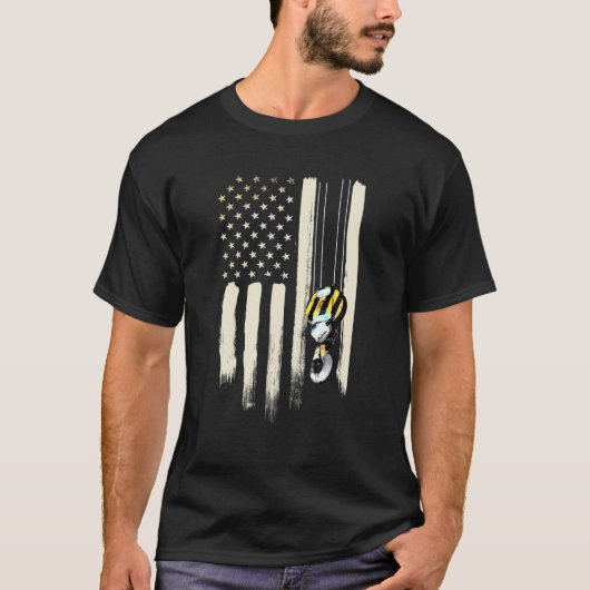 T-shirt Const. du drapeau américain patriotique (Devant)